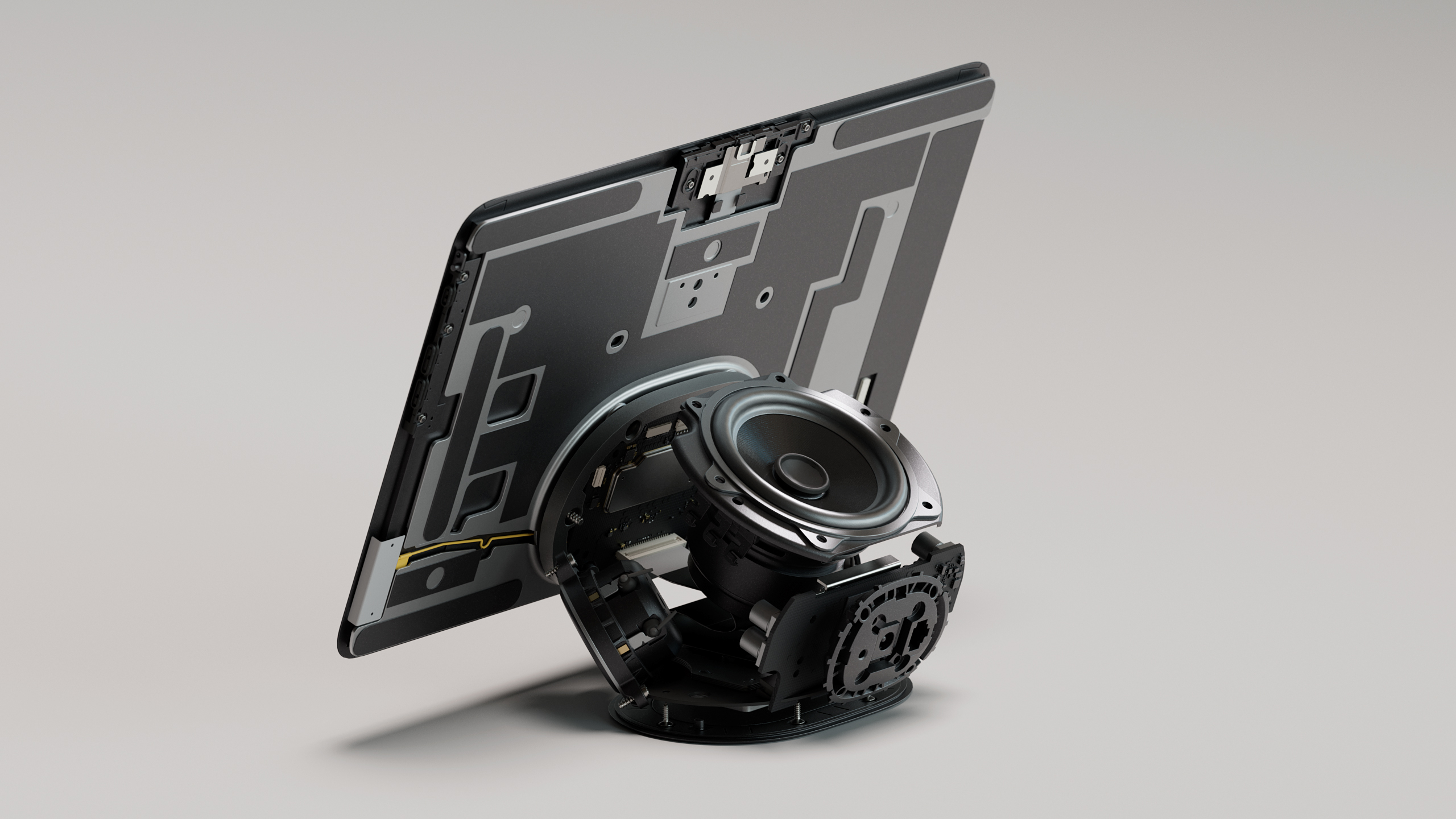 Technical chips from the inside of a product.