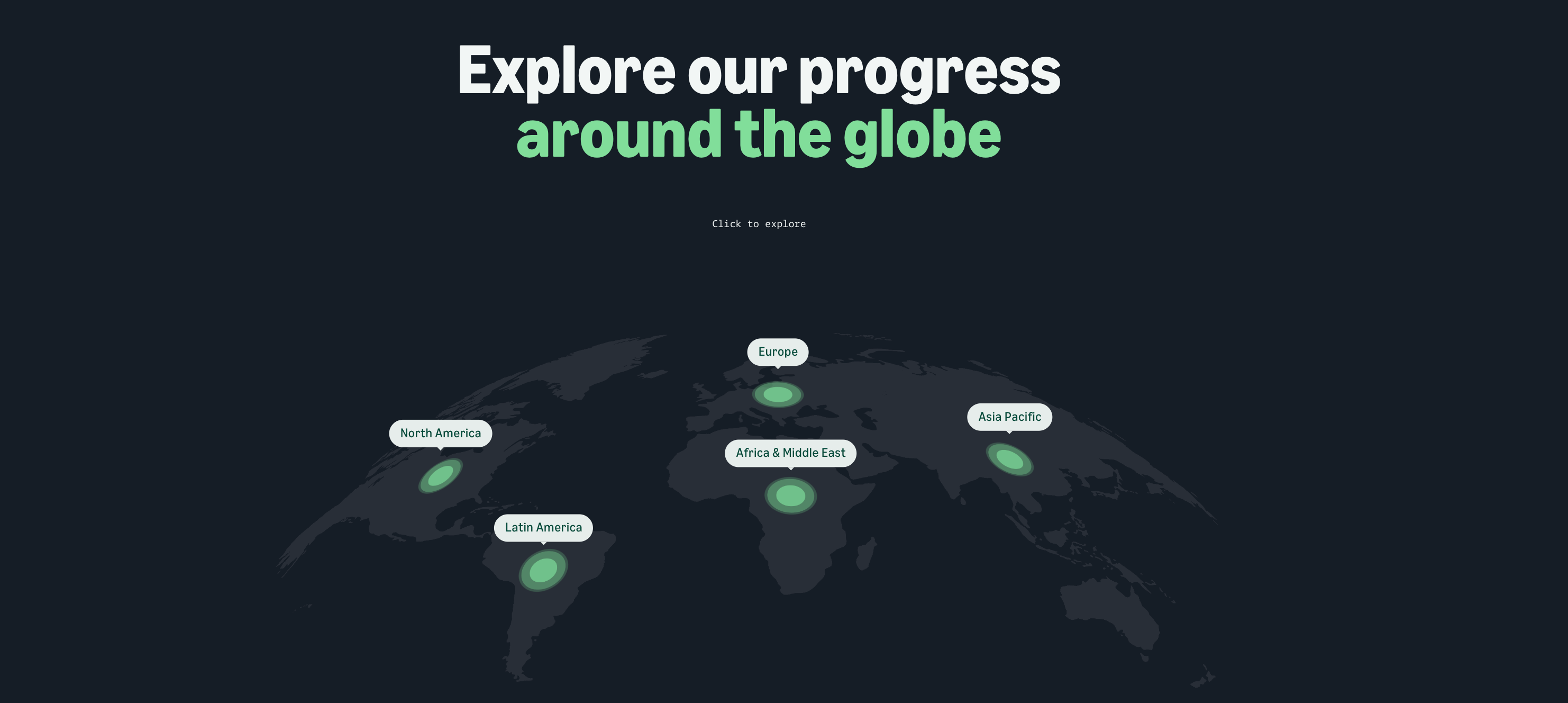 A snapshot of the landing page for the recently launched experience.