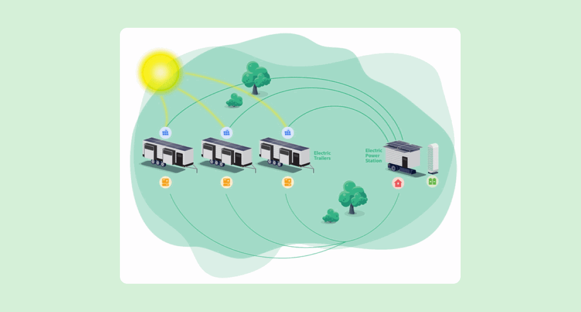 Two people stand in the desert.